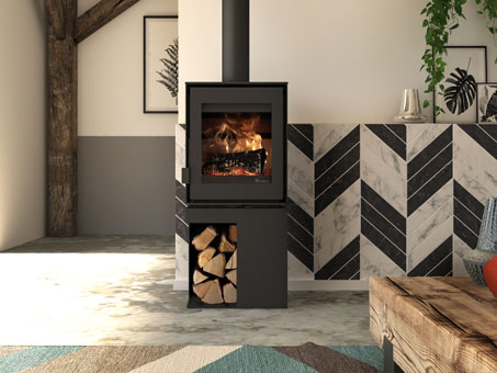 flamme verte-petit-poele-a-bois-fonte flamme
