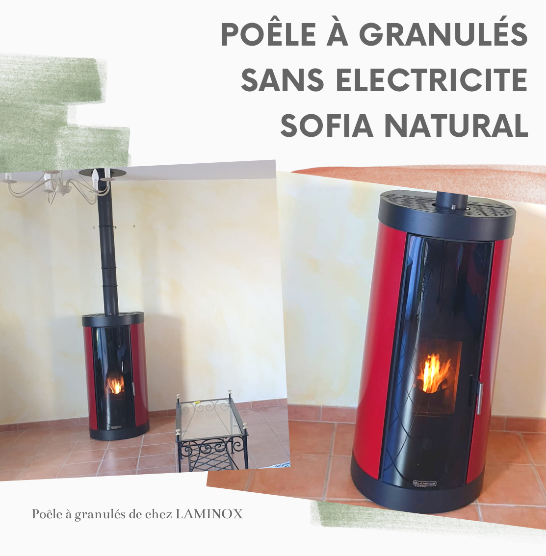 Poêle à granulés sans électricité SOFIA NATURAL