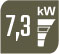 Picto puissance nominale 7.3 kW